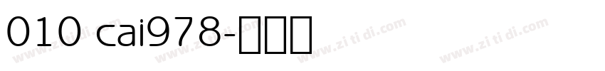 010 cai978字体转换